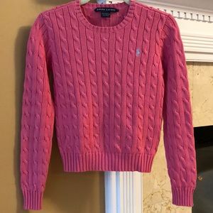 RalphLauren pink knit sweater